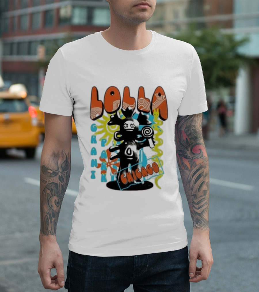 Lollapalooza Festival Lolla Grant Park Chicago Lineup July 30 Aug 2 2026 T-Shirt