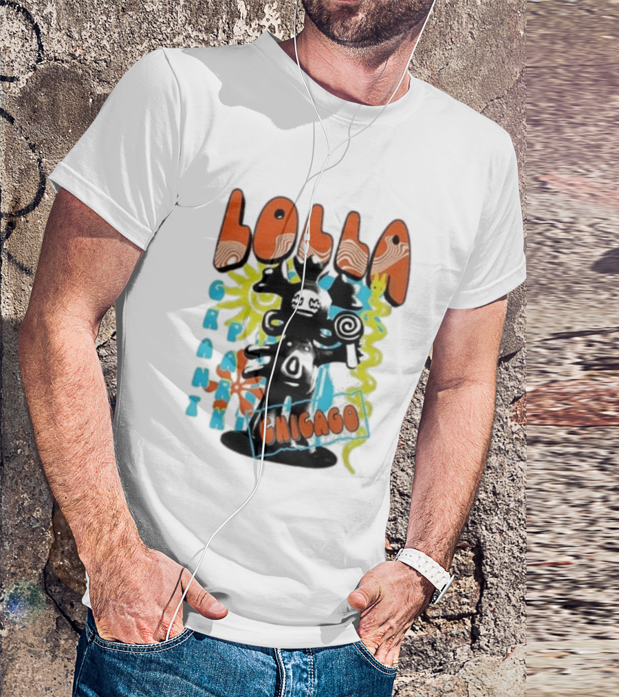 Lollapalooza Festival Lolla Grant Park Chicago Lineup July 30 Aug 2 2026 T-Shirt