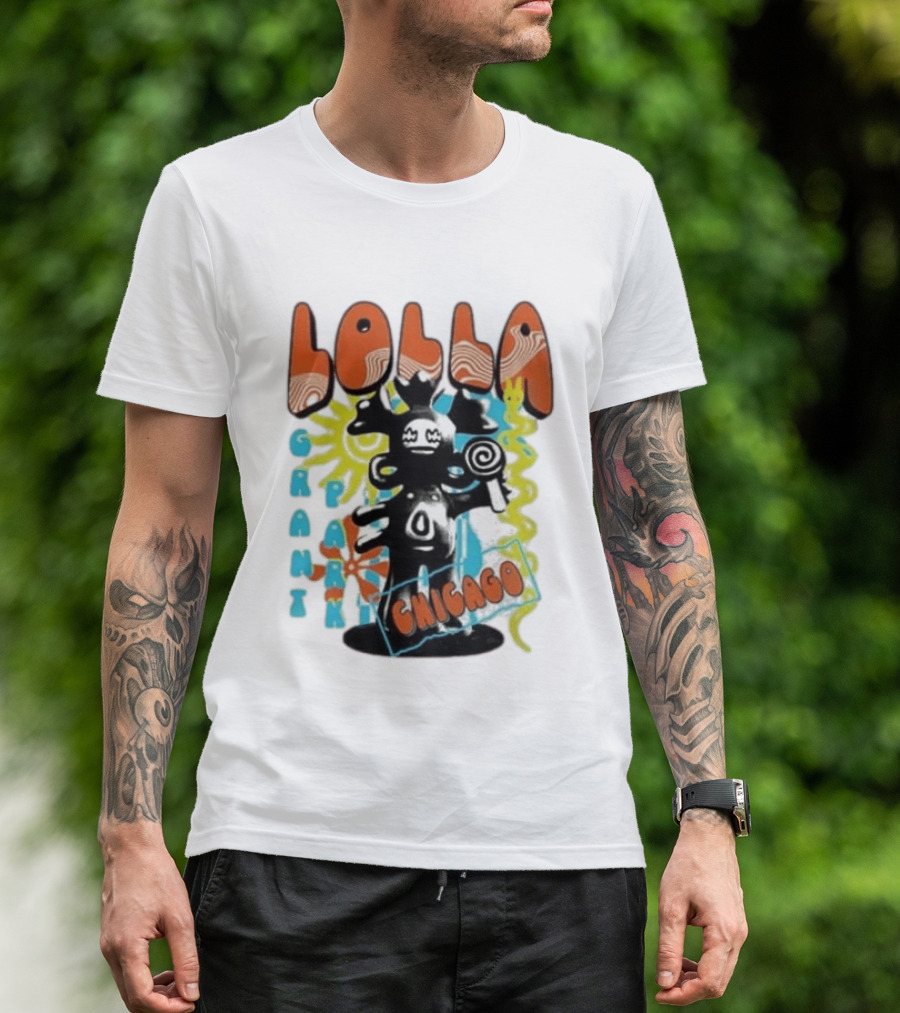 Lollapalooza Festival Lolla Grant Park Chicago Lineup July 30 Aug 2 2026 T-Shirt
