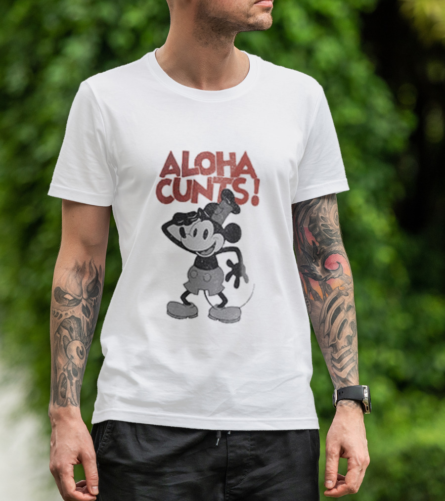 Aloha Cunts Mickey Saying Hello T-Shirt