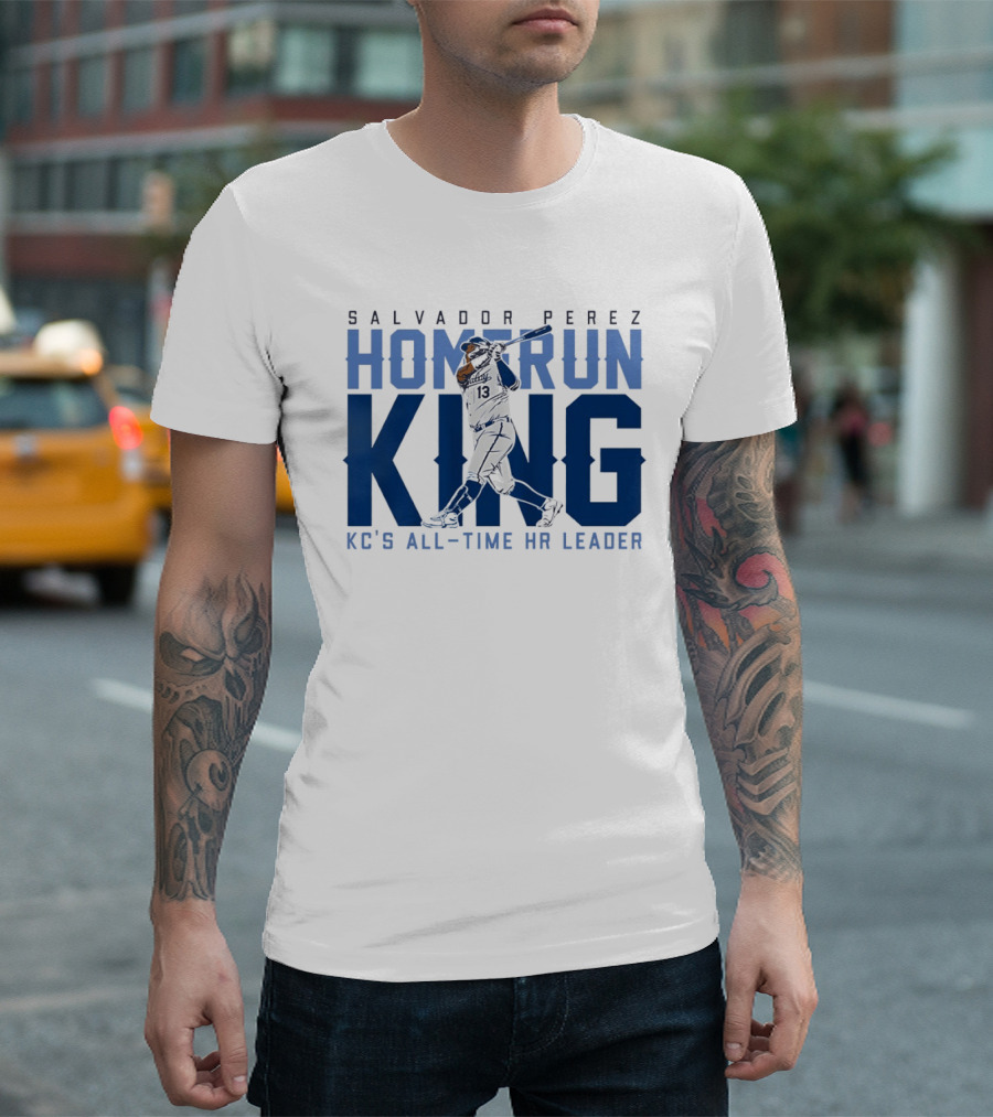 Salvador Perez Home Run King KC's All Time HR Leader T-Shirt