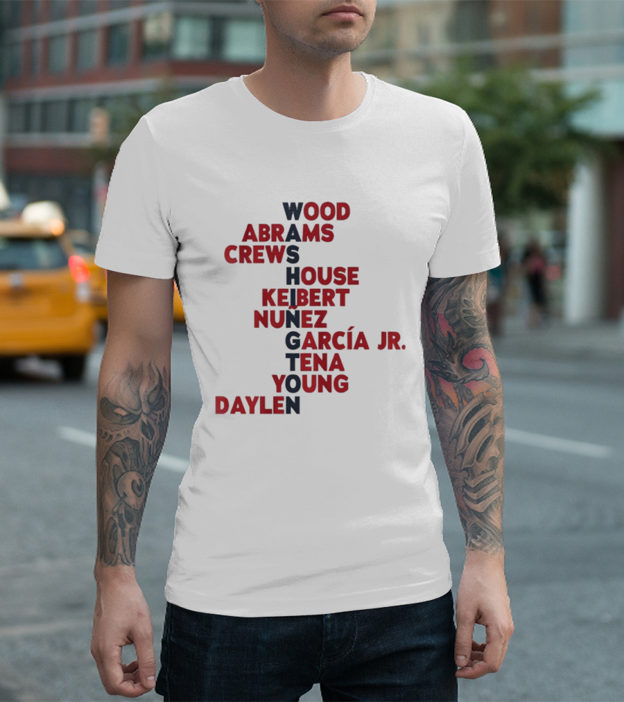 Washington Nationals Wood Abrams Crews House Keibert Núñez Garcia Jr Tena Young Daylen 2026 T-Shirt