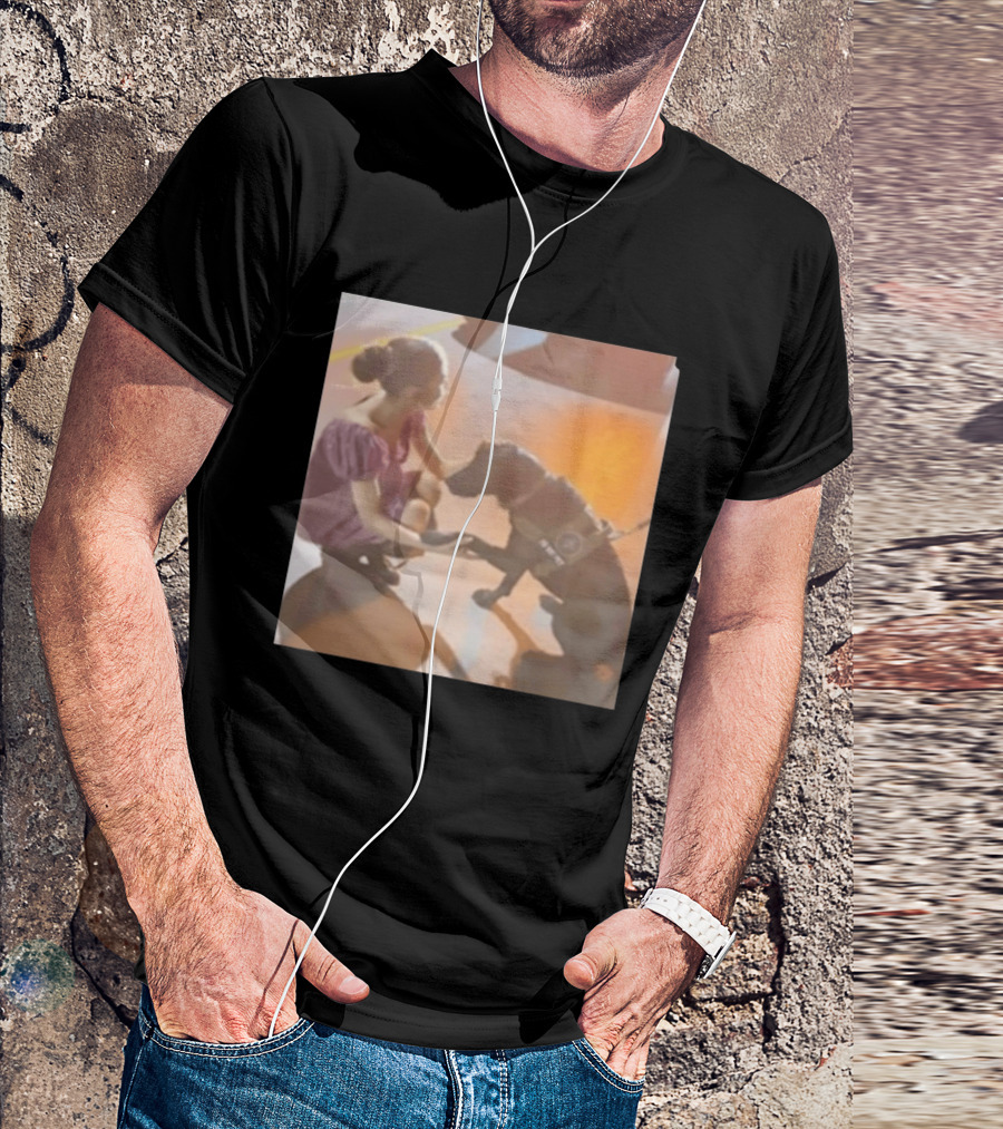 Ariana Grande Slipping Down With Dog T-Shirt