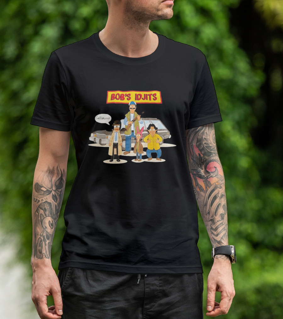 Bob's Idjits Hey Assbutt Cartoon Mashup T-Shirt