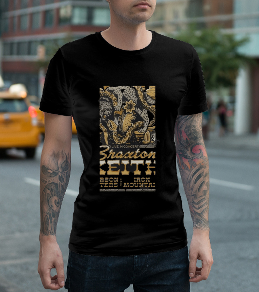 Braxton Keith Live In Concert 2026 Columbus Ohio Neon Dreams Tour T-Shirt