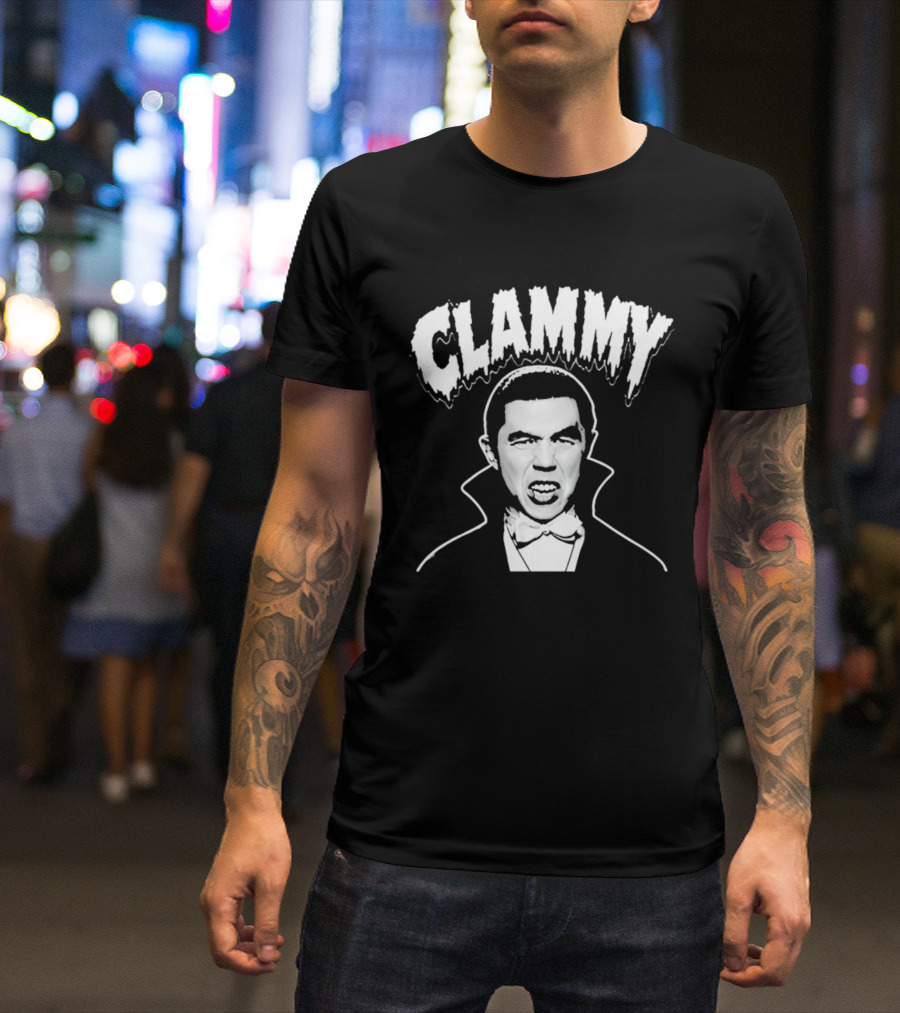 Clammy Dracula Vampire Halloween Costume T-Shirt