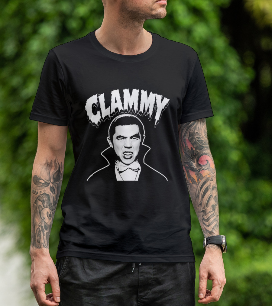 Clammy Dracula Vampire Halloween Costume T-Shirt