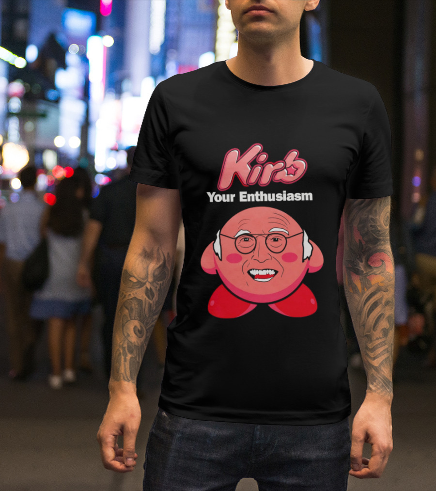 Kirb Your Enthusiasm Kirby Larry David T-Shirt