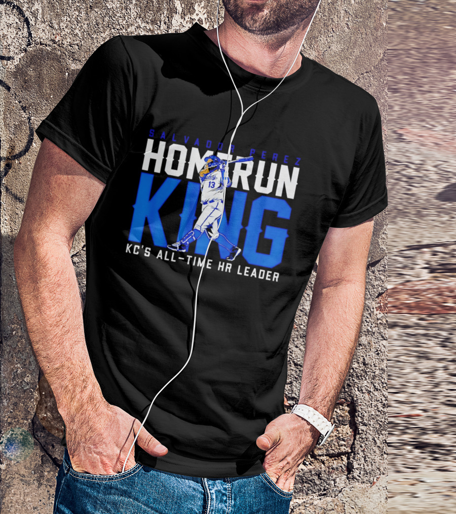 Salvador Perez Homerun King KC's All Time HR Leader T-Shirt