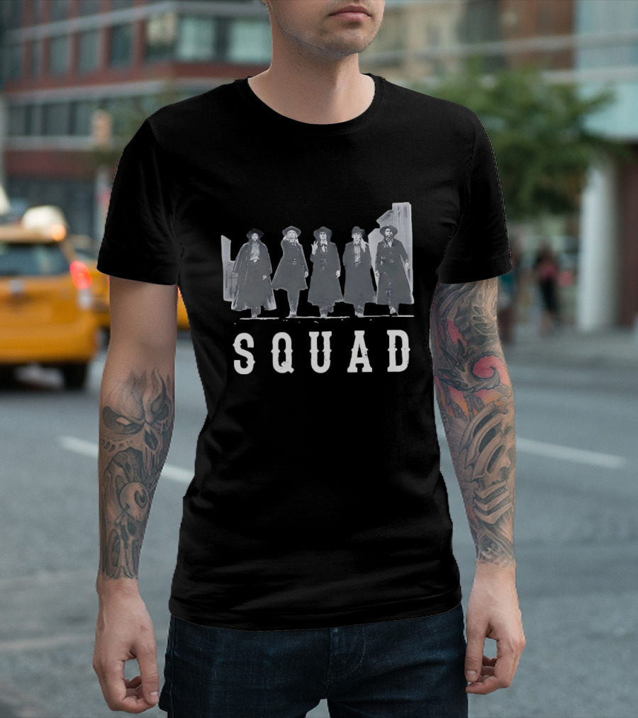 SQUAD Western Movie Characters Clint Eastwood Cowboy T-Shirt