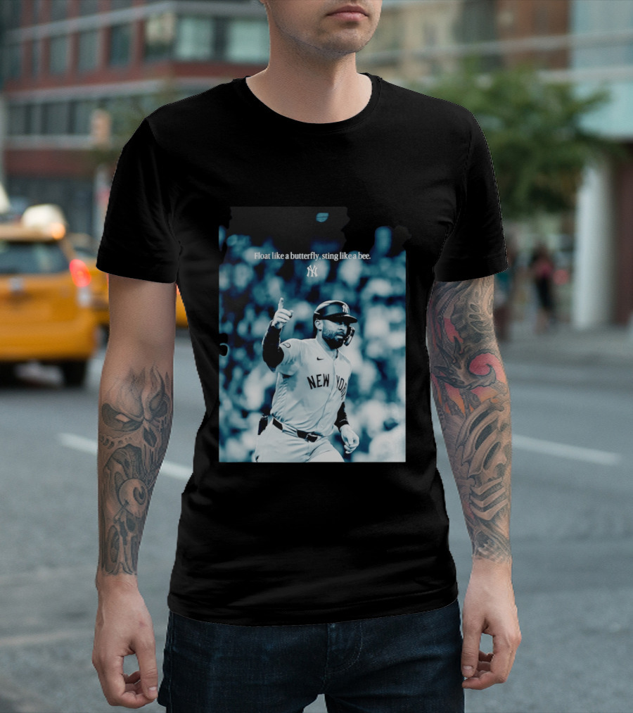New York Yankees Float Like A Butterfly Sting Like A Bee T-Shirt