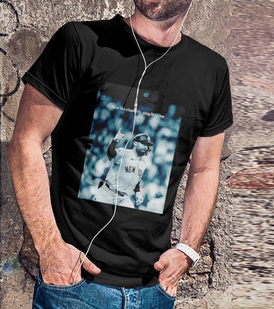 New York Yankees Float Like A Butterfly Sting Like A Bee T-Shirt