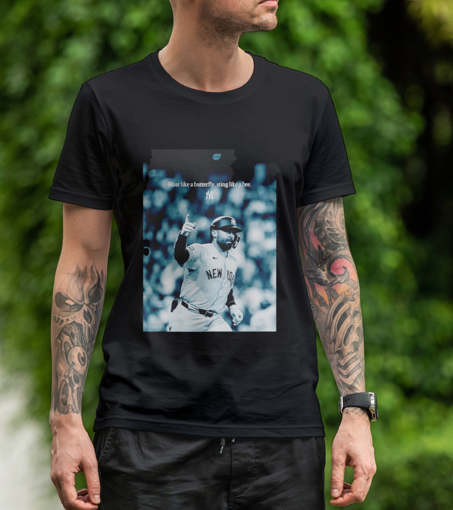 New York Yankees Float Like A Butterfly Sting Like A Bee T-Shirt