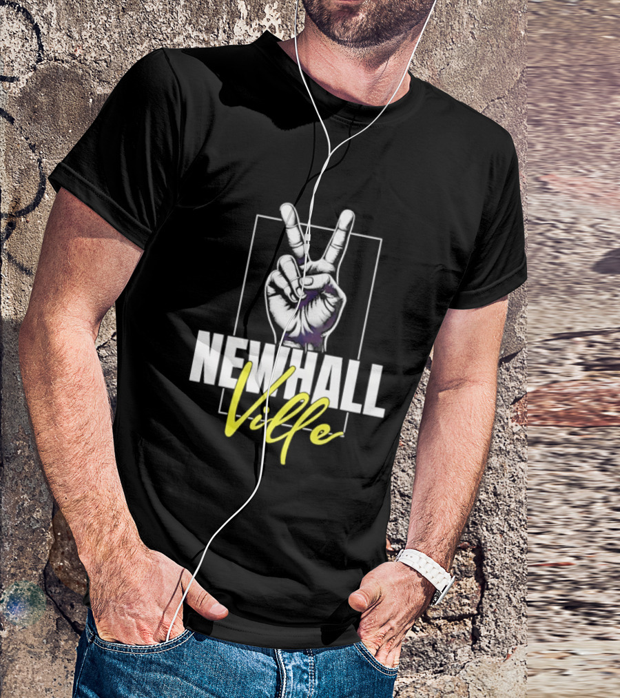 Newhall Ville Peace Gesture Hand T-Shirt