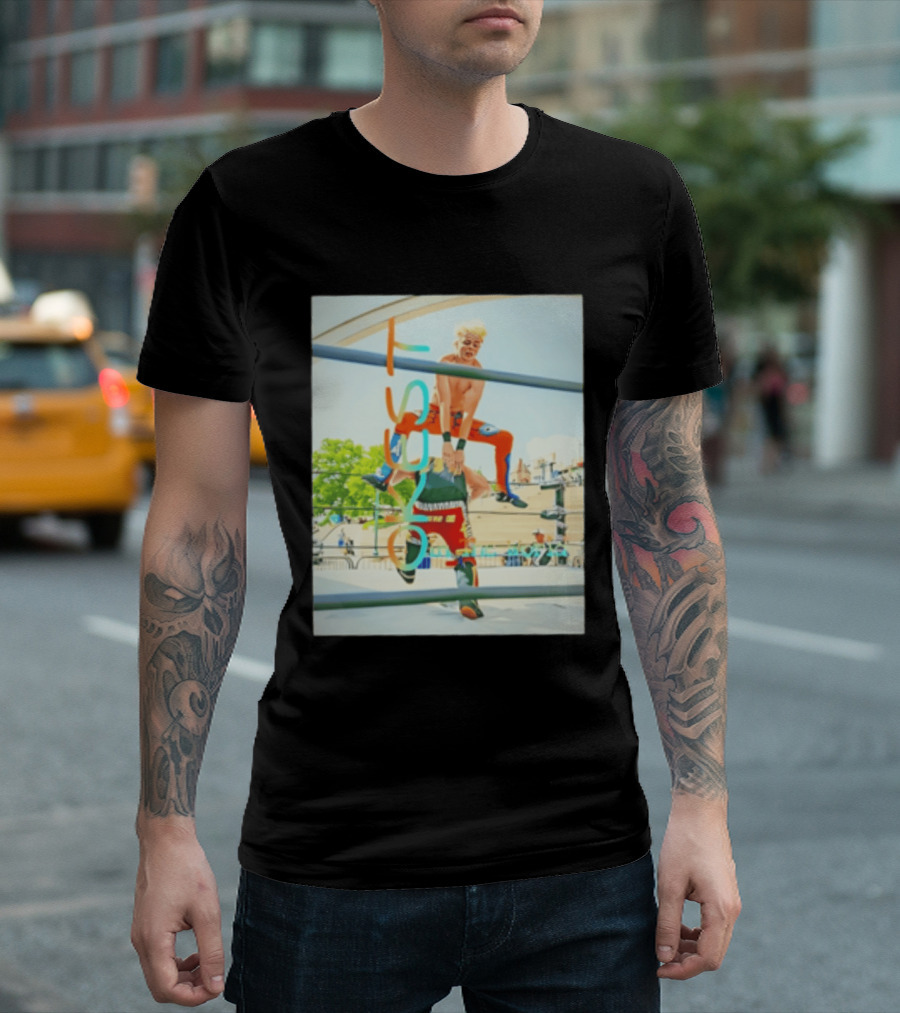 OKest Leapfrog In The World Wrestling Event Colorful Spectacle T-Shirt