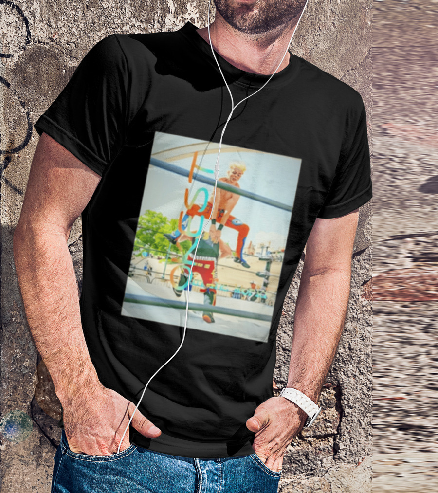 OKest Leapfrog In The World Wrestling Event Colorful Spectacle T-Shirt