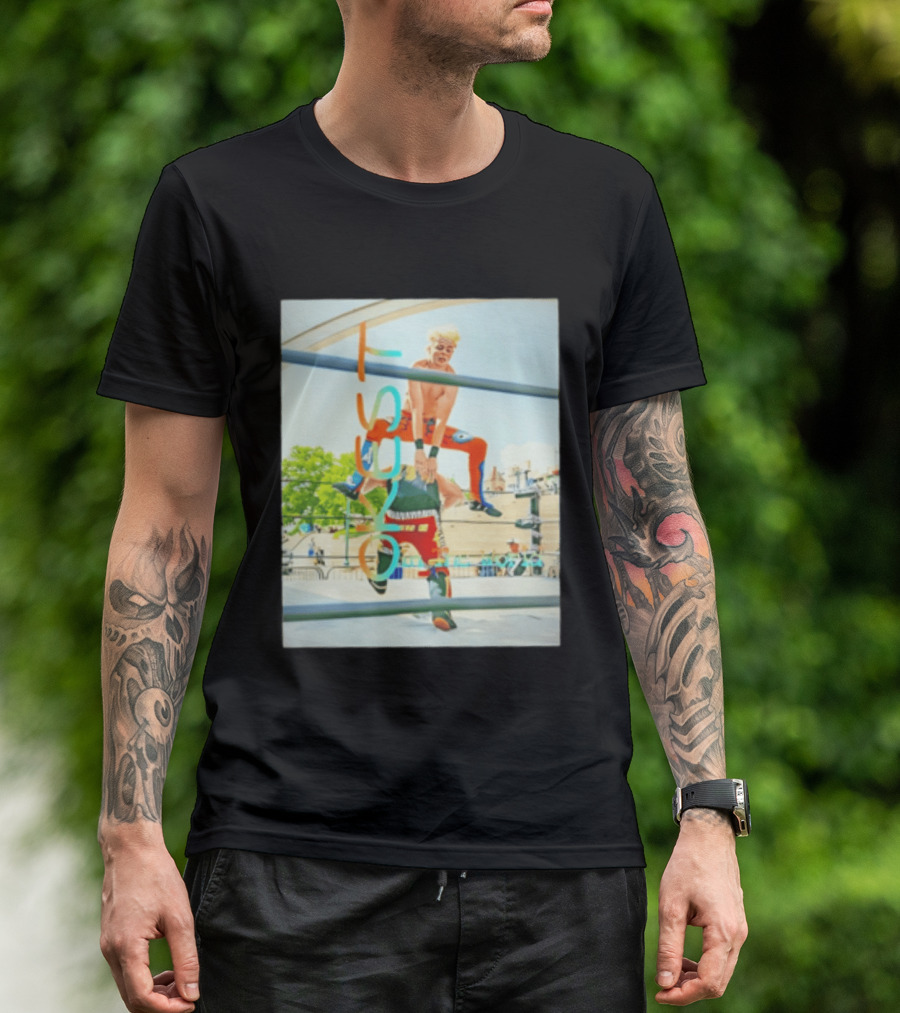 OKest Leapfrog In The World Wrestling Event Colorful Spectacle T-Shirt
