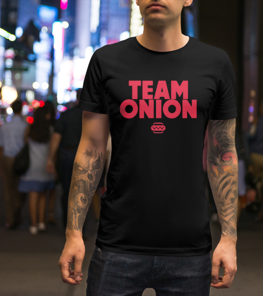 Team Onion Hot Dog Lovers Unite T-Shirt