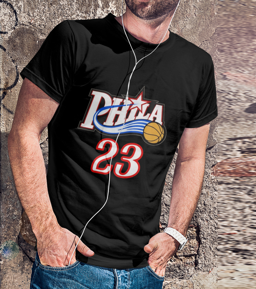 Phila Basketball LeBron James 23 Philadelphia 76ers Jersey T-Shirt