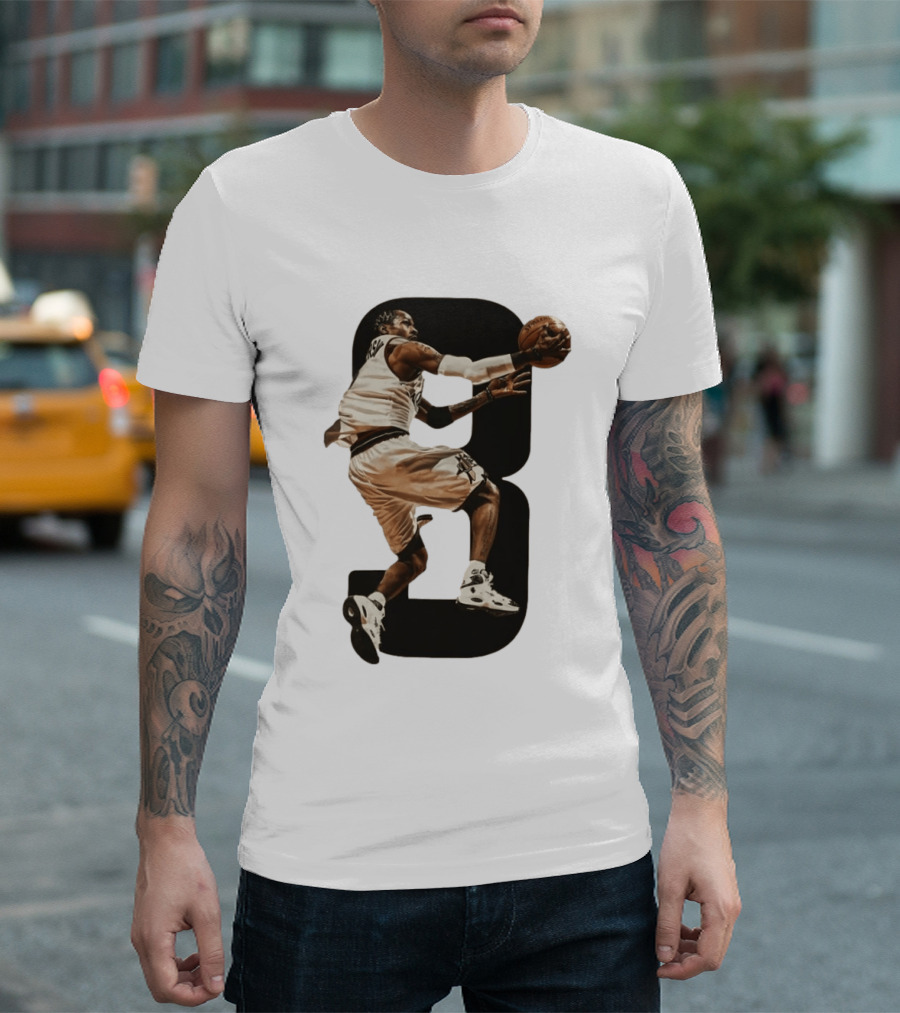 Allen Iverson Number 3 Basketball Legend Iconic Dunk T-Shirt