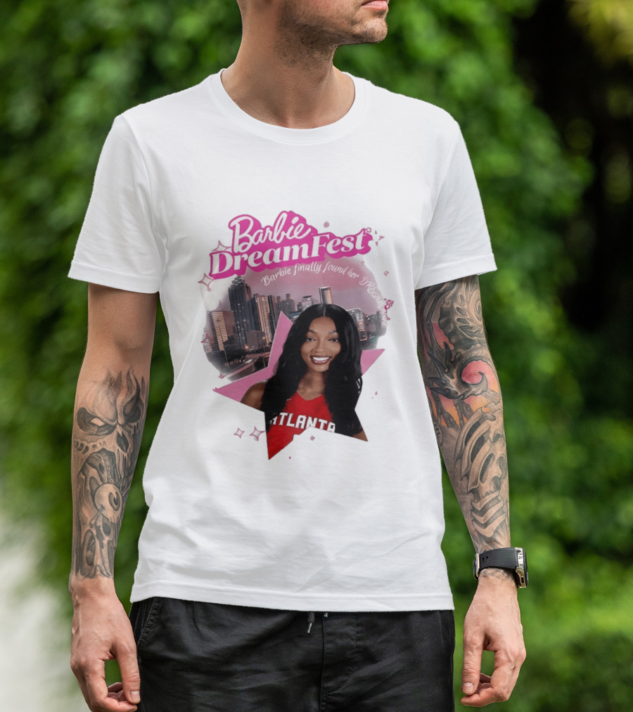 Barbie Dream Fest Angel Reese Atlanta Dream Basketball Barbie Finally Found Her Dream T-Shirt