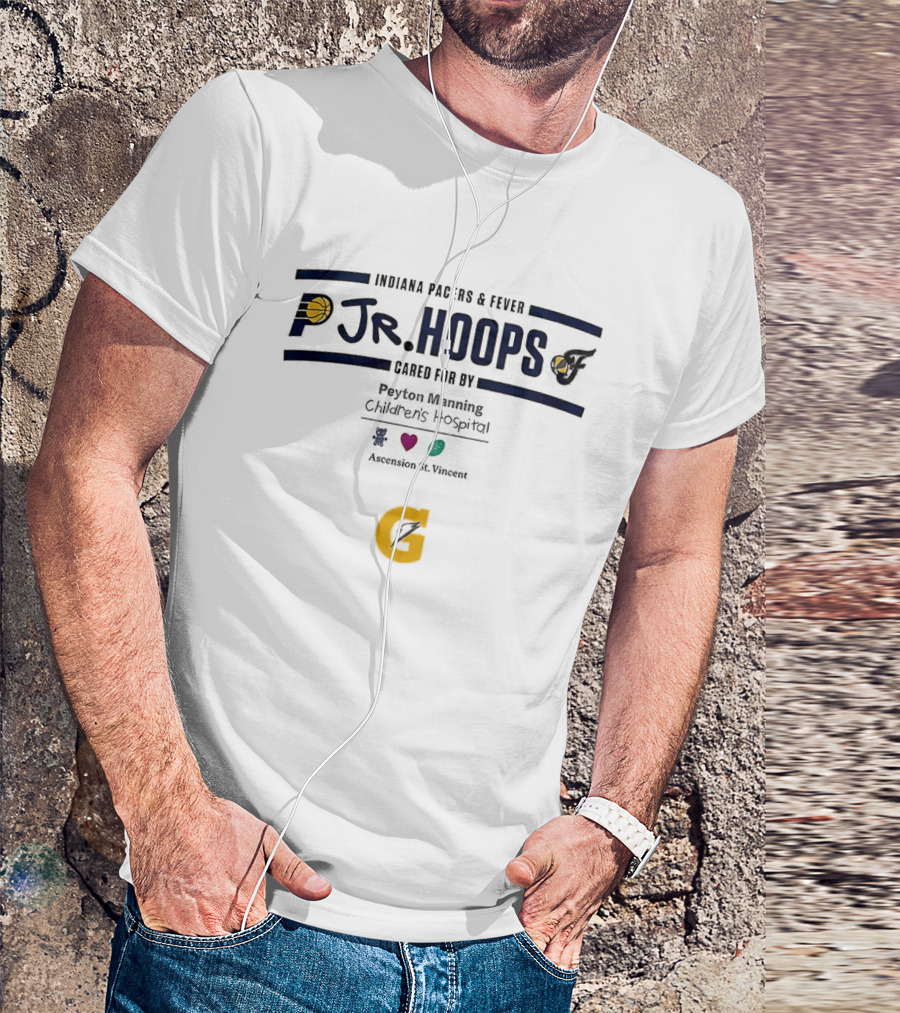Indiana Pacers Fever Jr Hoops Peyton Manning Children's Hospital Indianapolis Indiana T-Shirt
