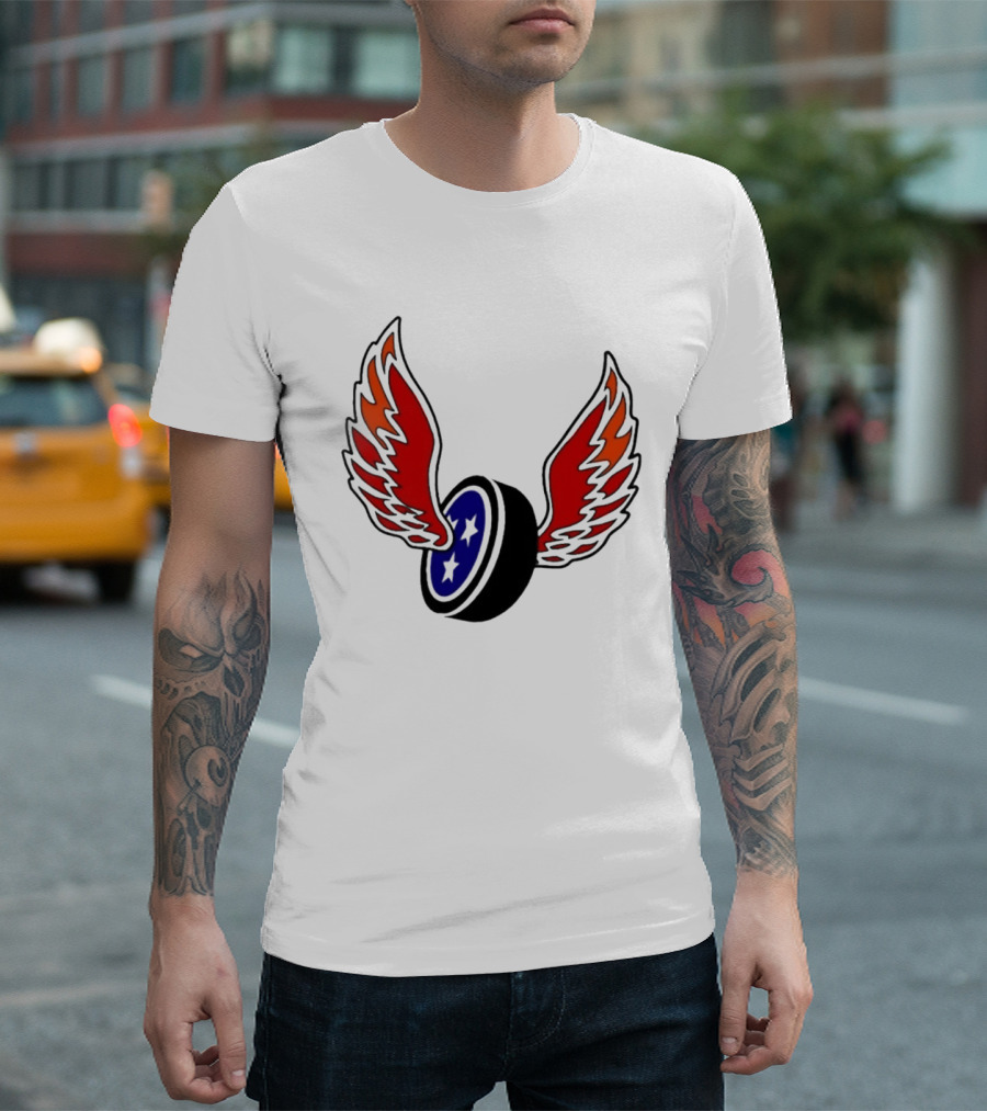 Joey Aguilar Knoxville Speed Three Star Winged Wheel T-Shirt