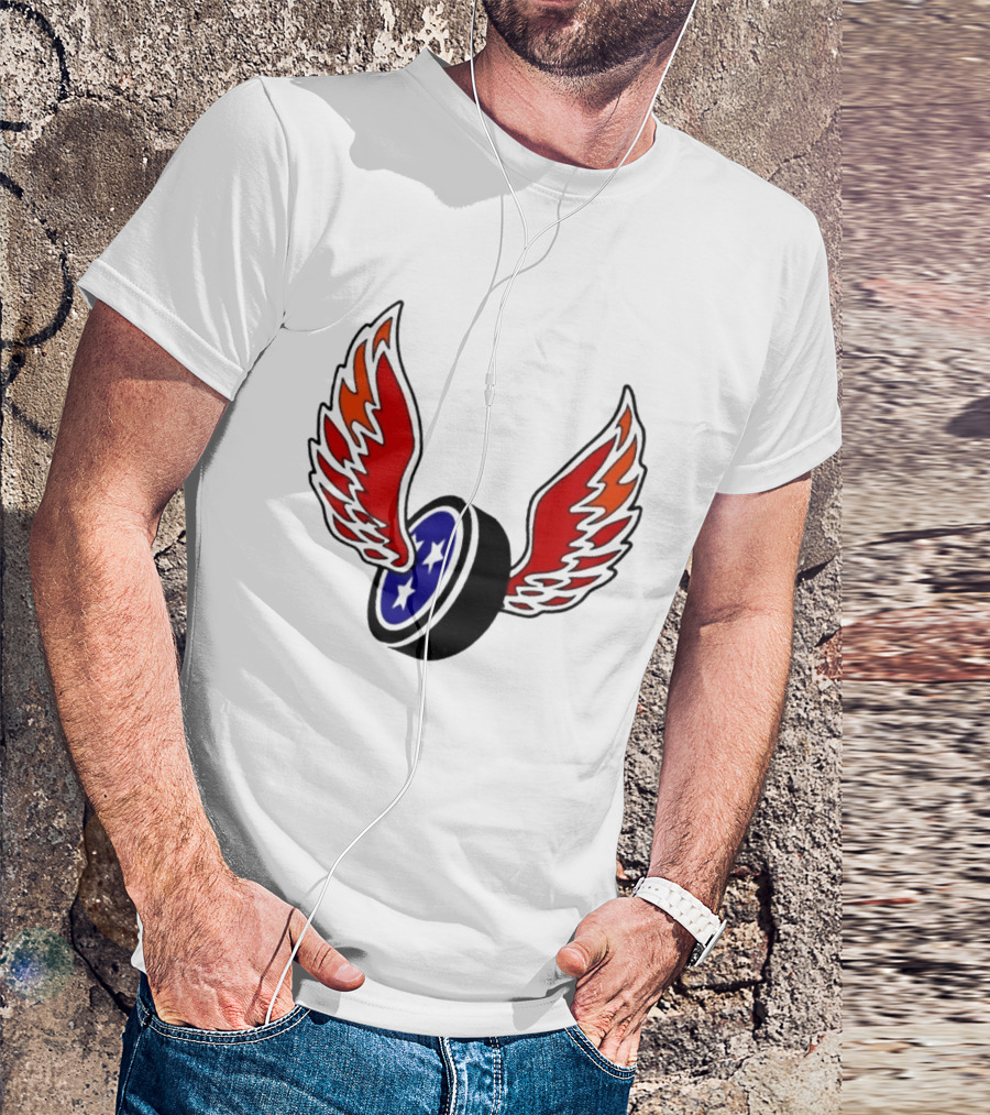 Joey Aguilar Knoxville Speed Three Star Winged Wheel T-Shirt