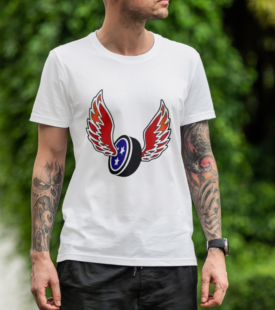 Joey Aguilar Knoxville Speed Three Star Winged Wheel T-Shirt