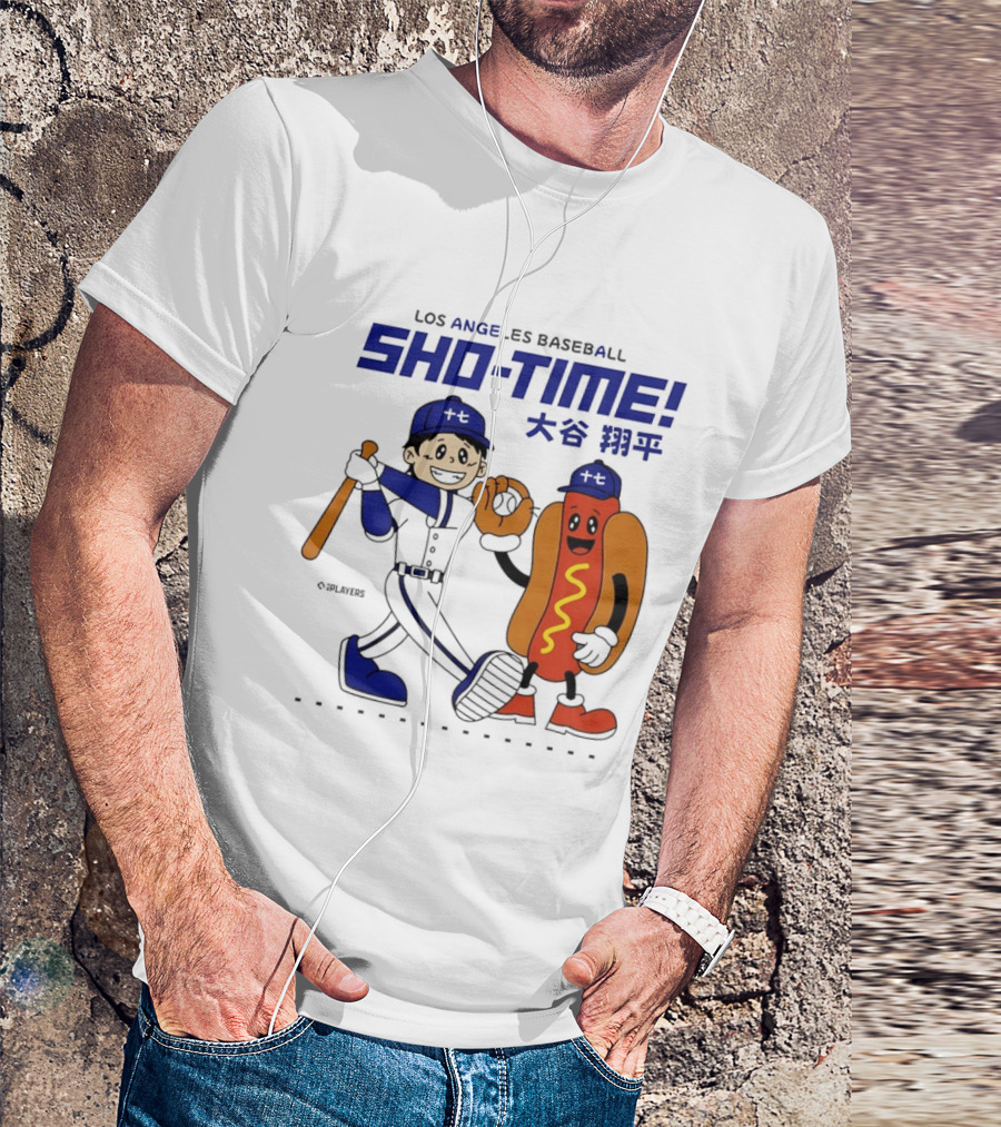 Los Angeles Baseball Shohei Ohtani Sho Time Animated Characters T-Shirt