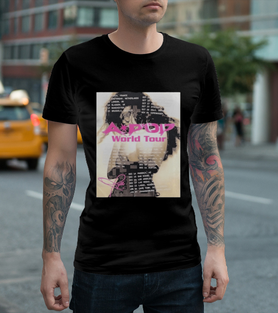 Tyla A Pop World Tour 2026 Paris Amsterdam London Dates And Signature T-Shirt