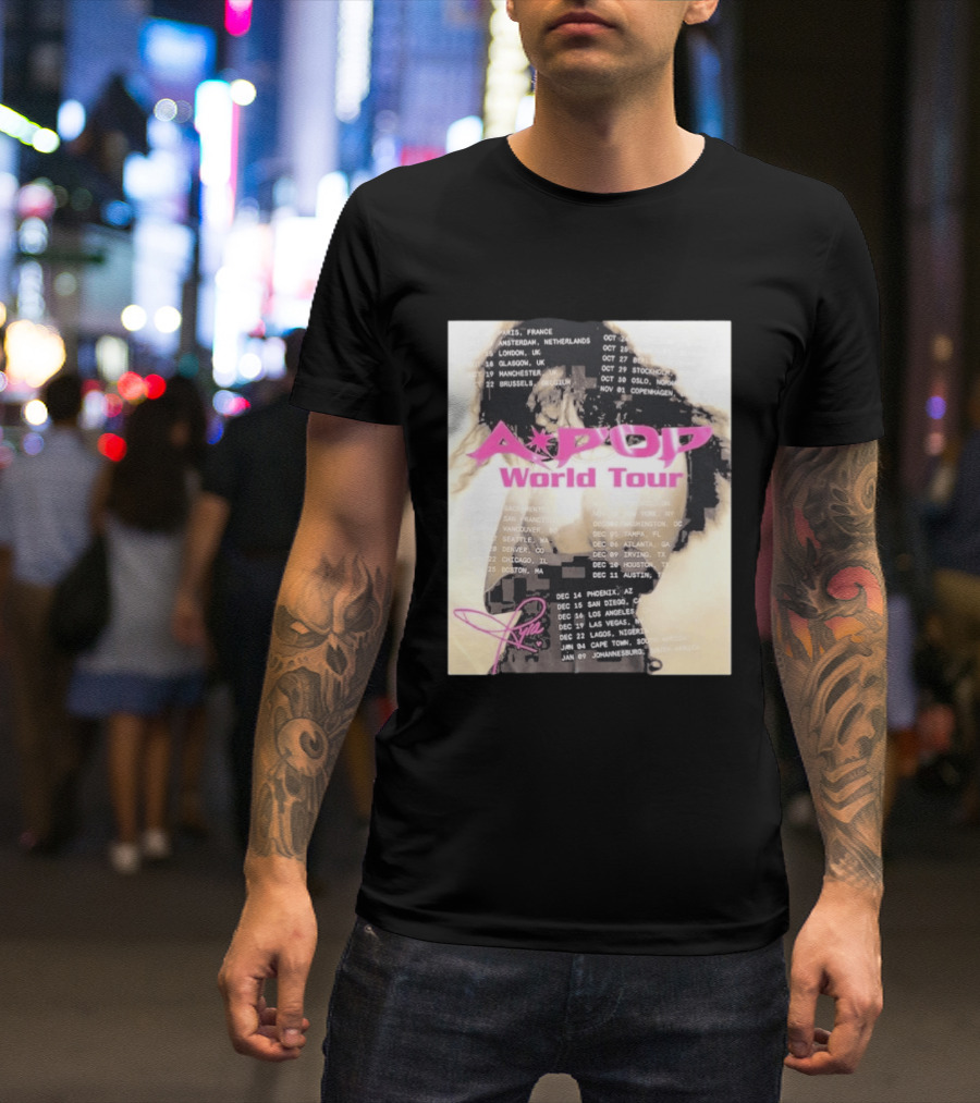 Tyla A Pop World Tour 2026 Paris Amsterdam London Dates And Signature T-Shirt