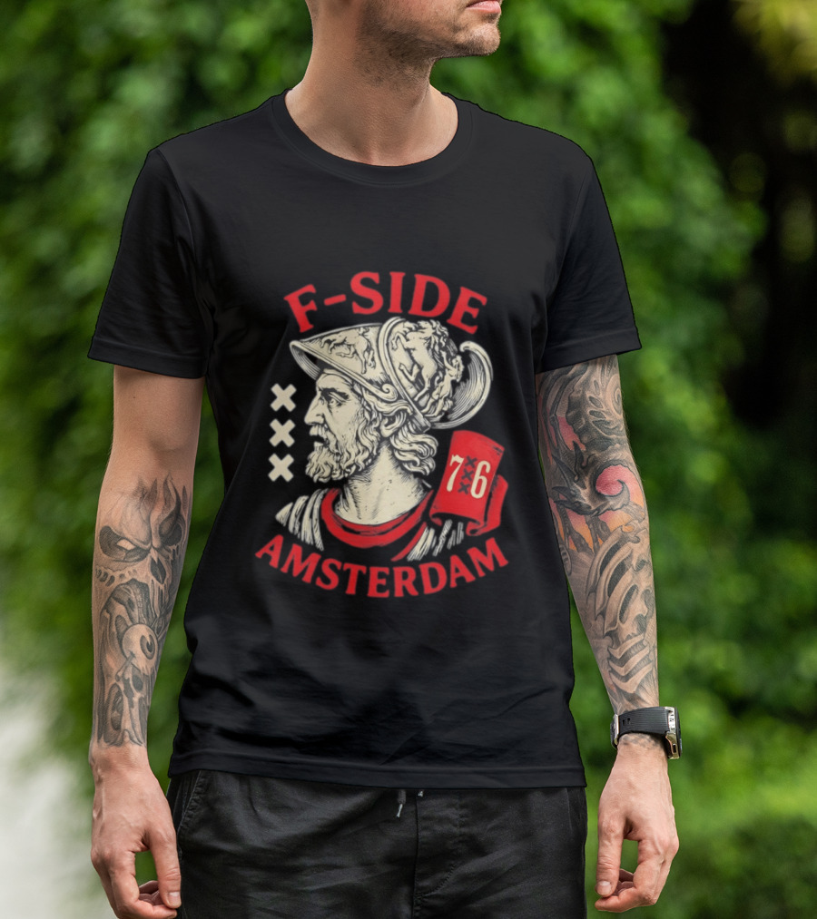 F Side Amsterdam Warrior Helmet 76 T-Shirt