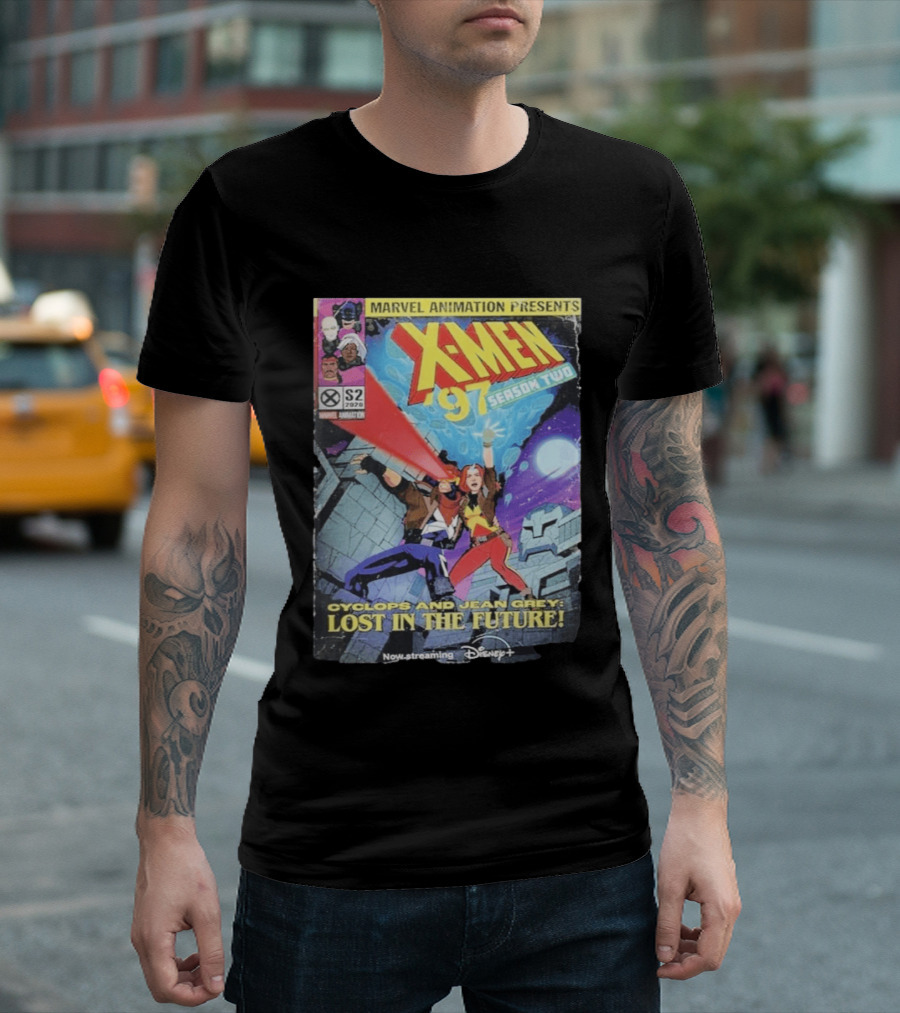 X Men 97 Season 2 Cyclops And Jean Grey Lost In The Future Time Travel Streaming On Disney Plus T-Shirt