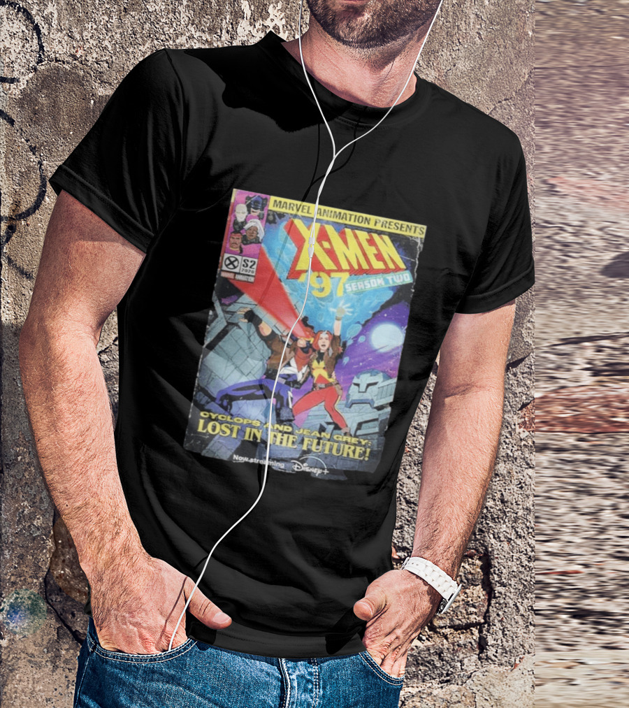 X Men 97 Season 2 Cyclops And Jean Grey Lost In The Future Time Travel Streaming On Disney Plus T-Shirt