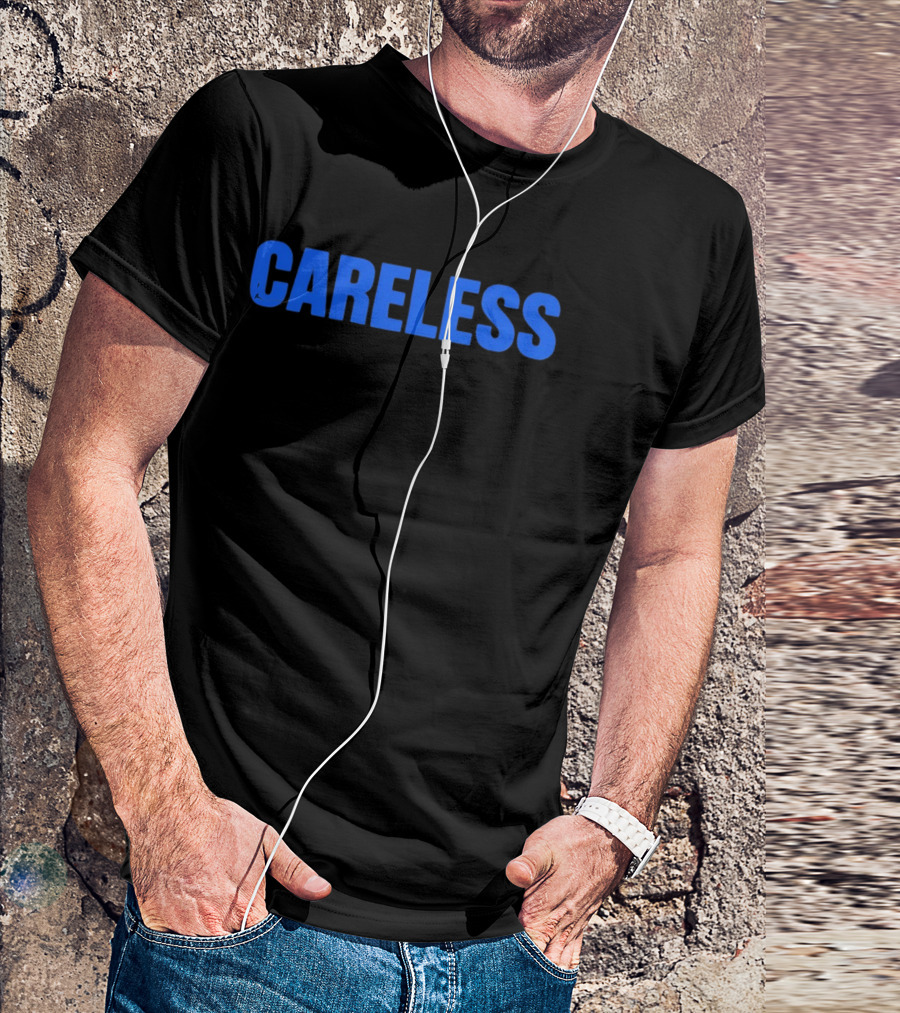 Careless Minimalist Bold Blue T-Shirt