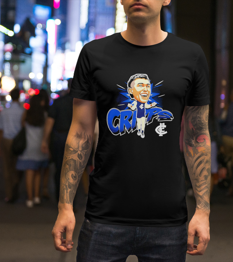 Carlton Football Club Patrick Cripps Caricature Cripps T-Shirt