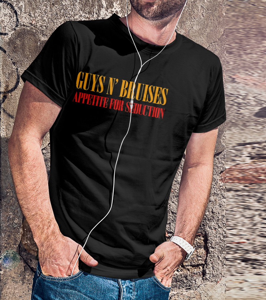 Guys N' Bruises Appetite For Seduction Yellow Red T-Shirt