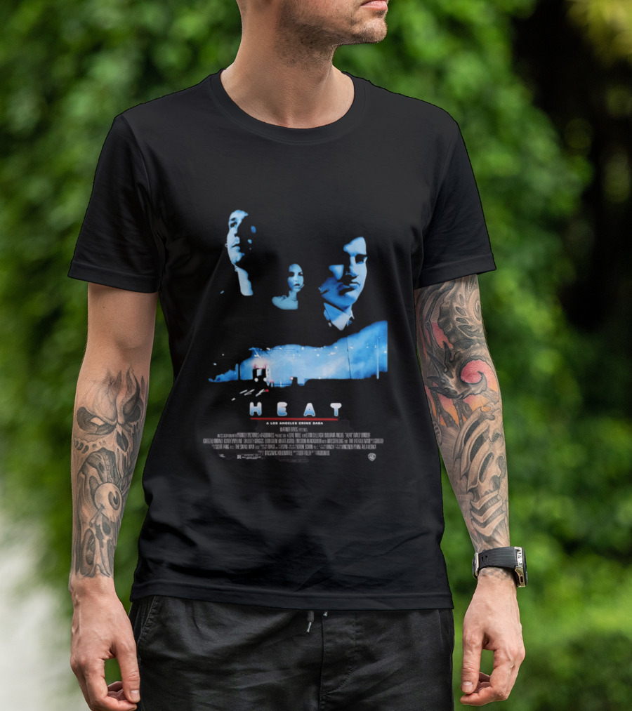 Heat A Los Angeles Crime Saga Luke Null Film Visages And Cityscape T-Shirt