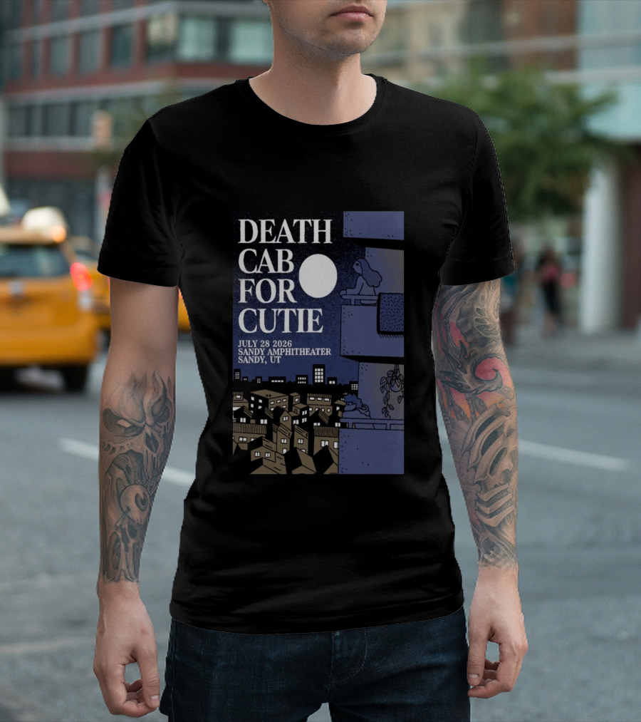 Death Cab For Cutie July 28 2026 Sandy Amphitheater Concert Sandy UT T-Shirt