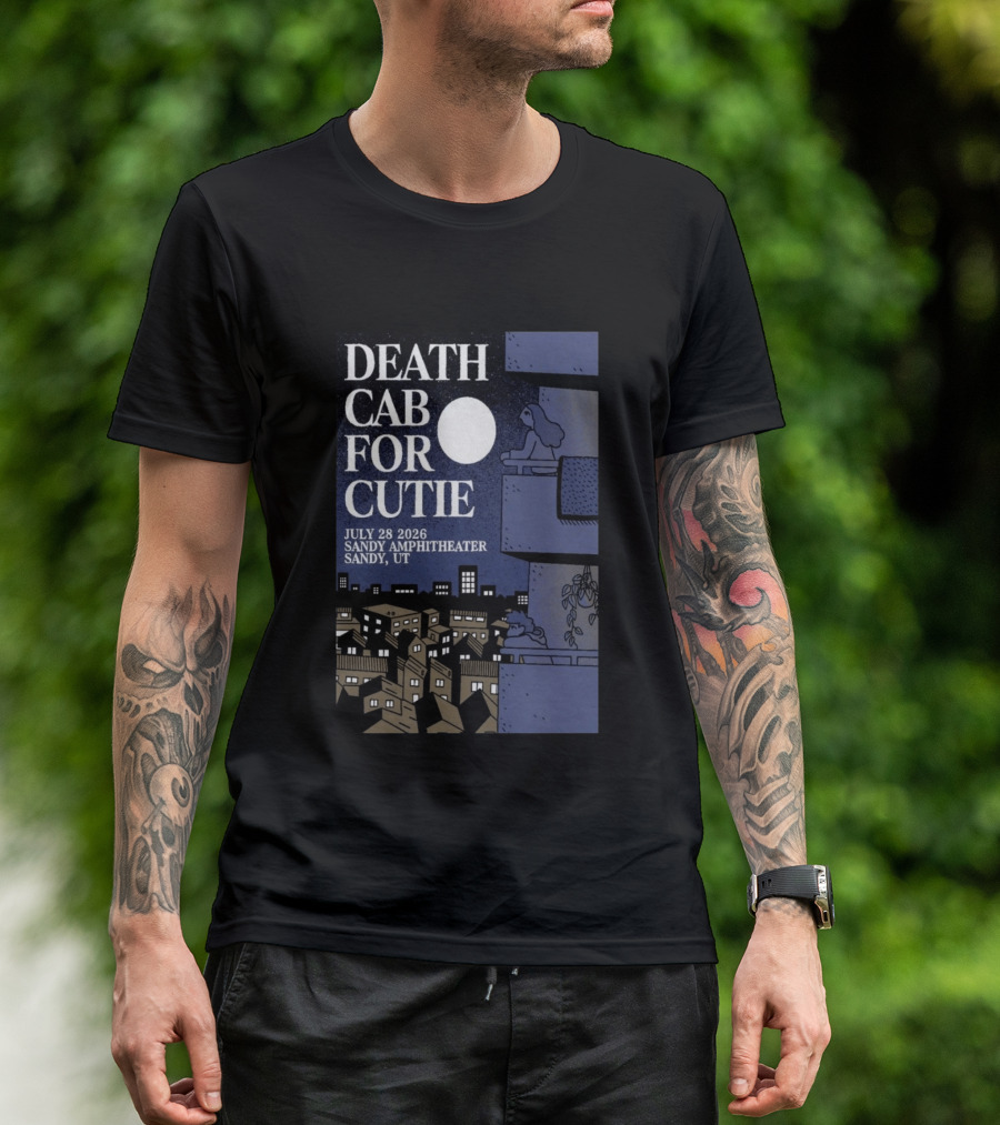 Death Cab For Cutie July 28 2026 Sandy Amphitheater Concert Sandy UT T-Shirt