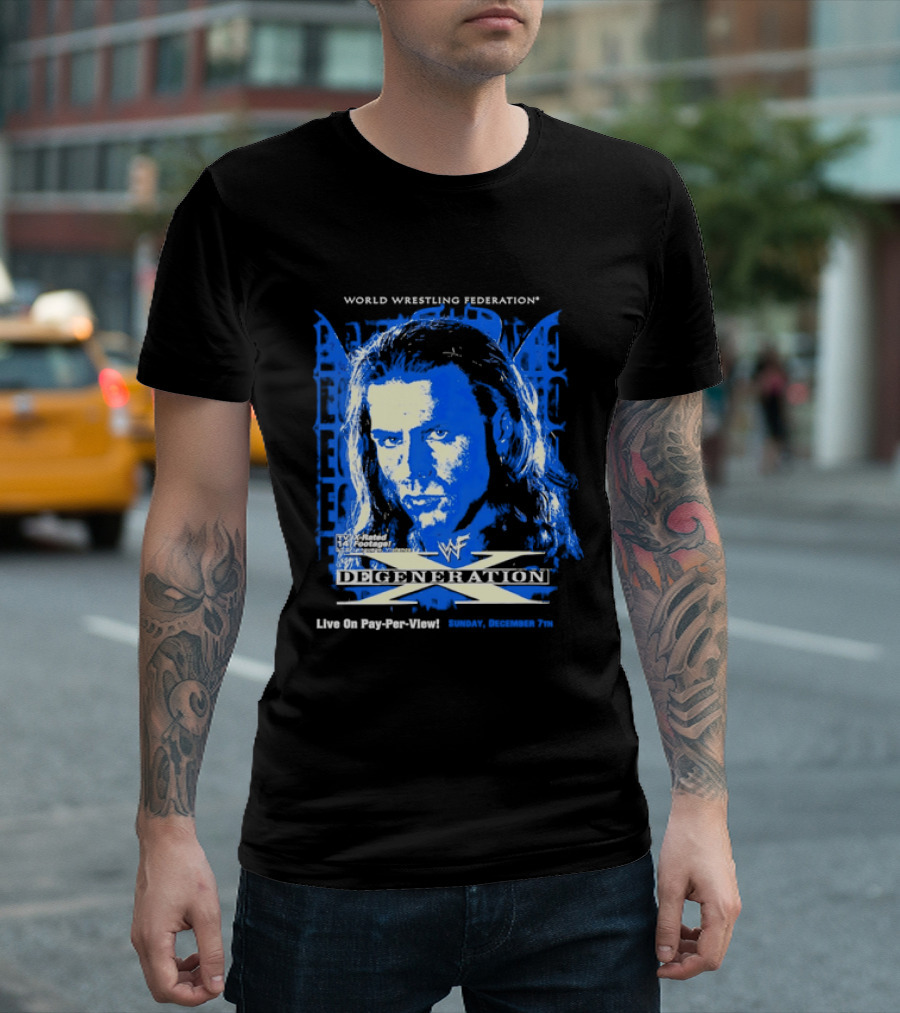 World Wrestling Federation DX Shawn Michaels D Generation X In Your House Pay Per View T-Shirt