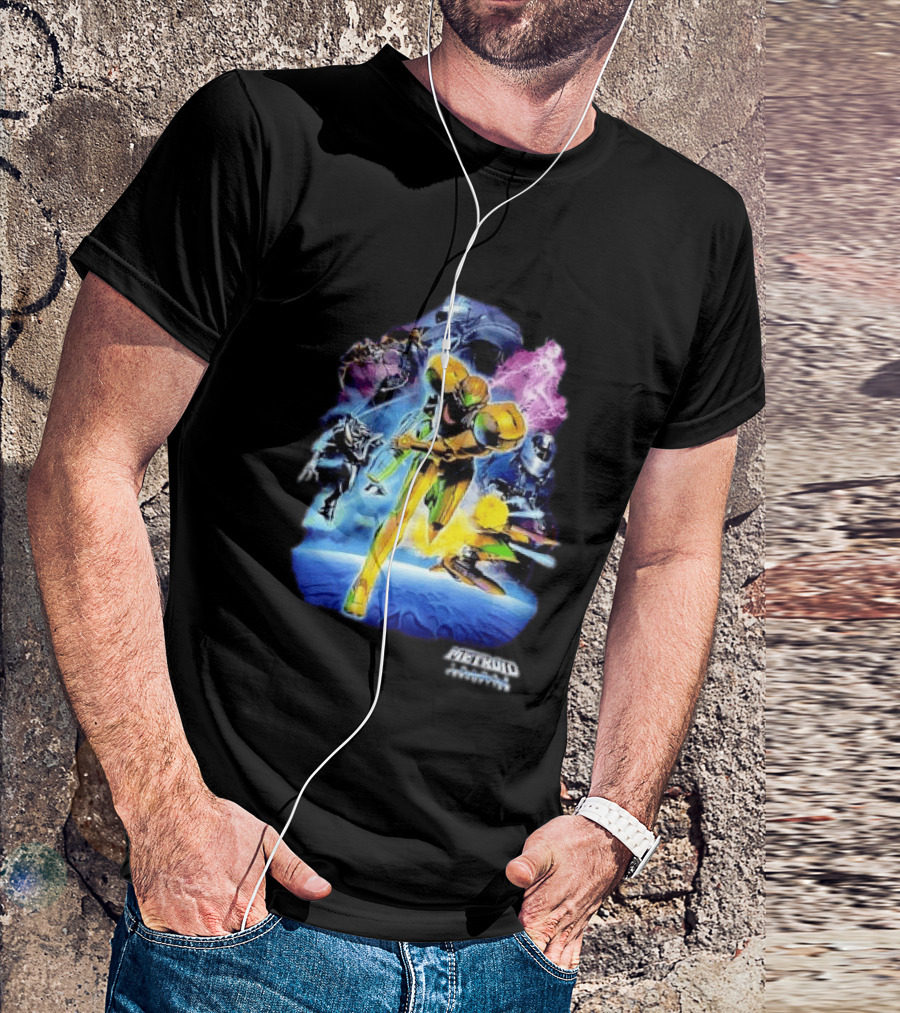 Metroid Prime 3 Corruption Samus Aran Action Scene T-Shirt