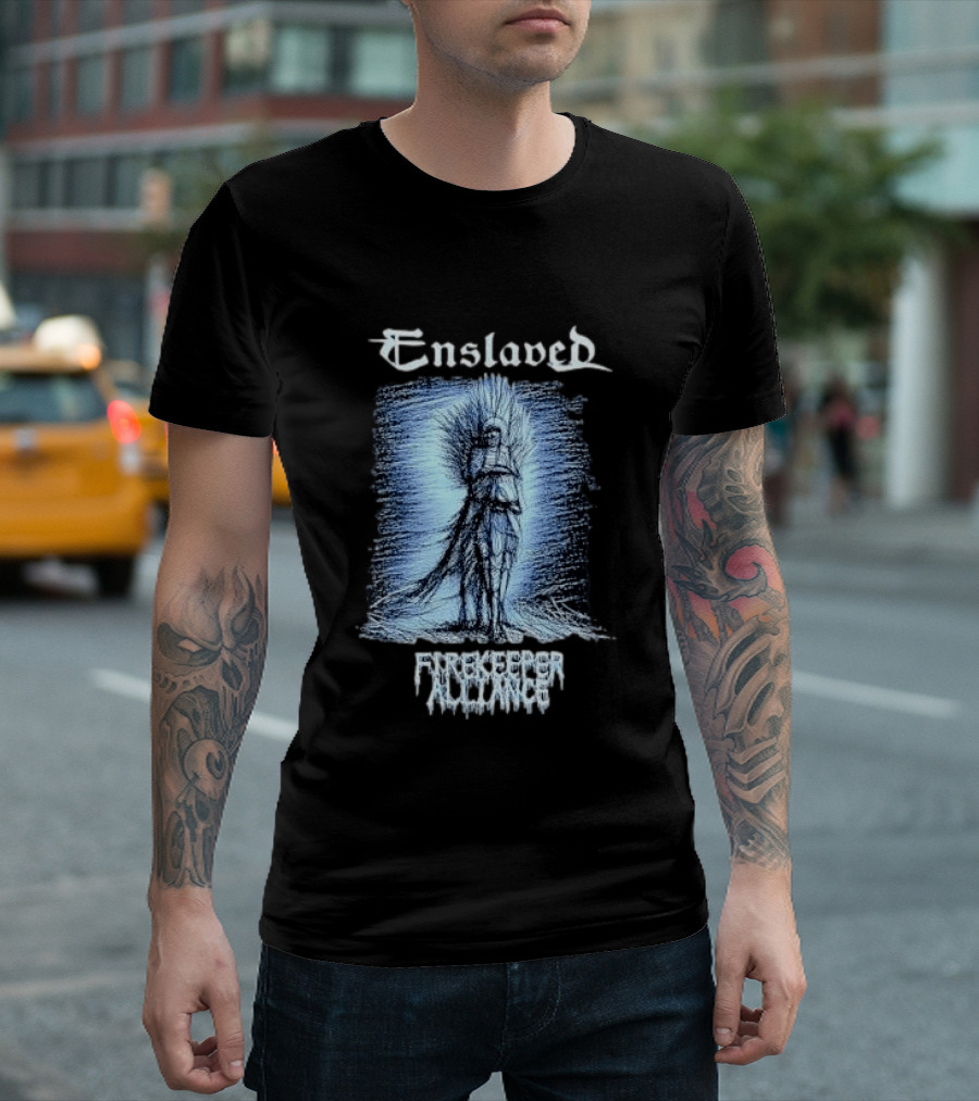 Enslaved Firekeeper Alliance Heavy Metal Band T-Shirt