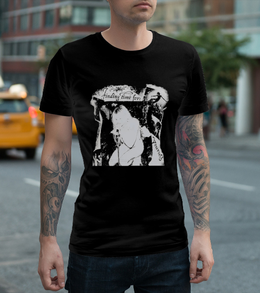 Finding Time For Yourself Singing Woman Retro Vibe T-Shirt