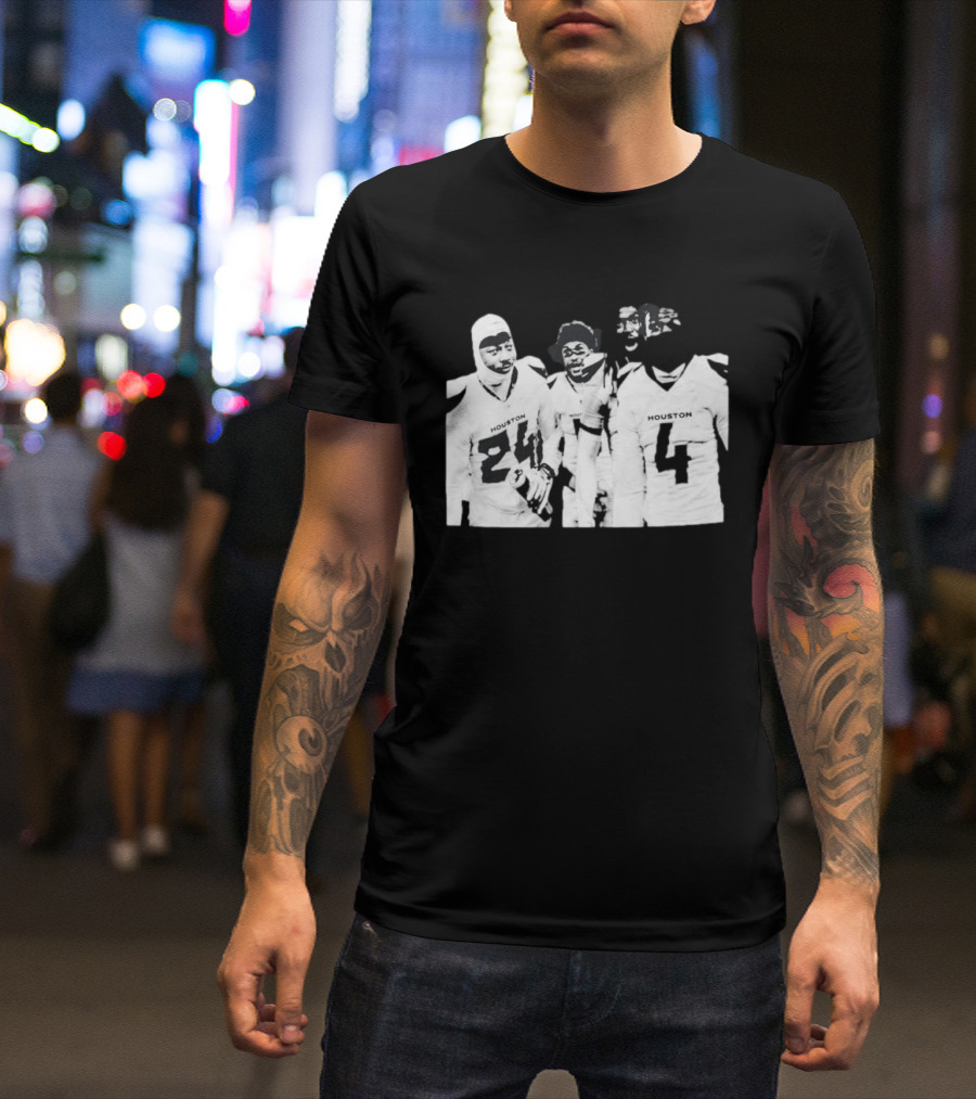 Houston Texans Jalen Pitre Calen Bullock Kamari Lassiter Derek Stingley Jr Signatures T-Shirt