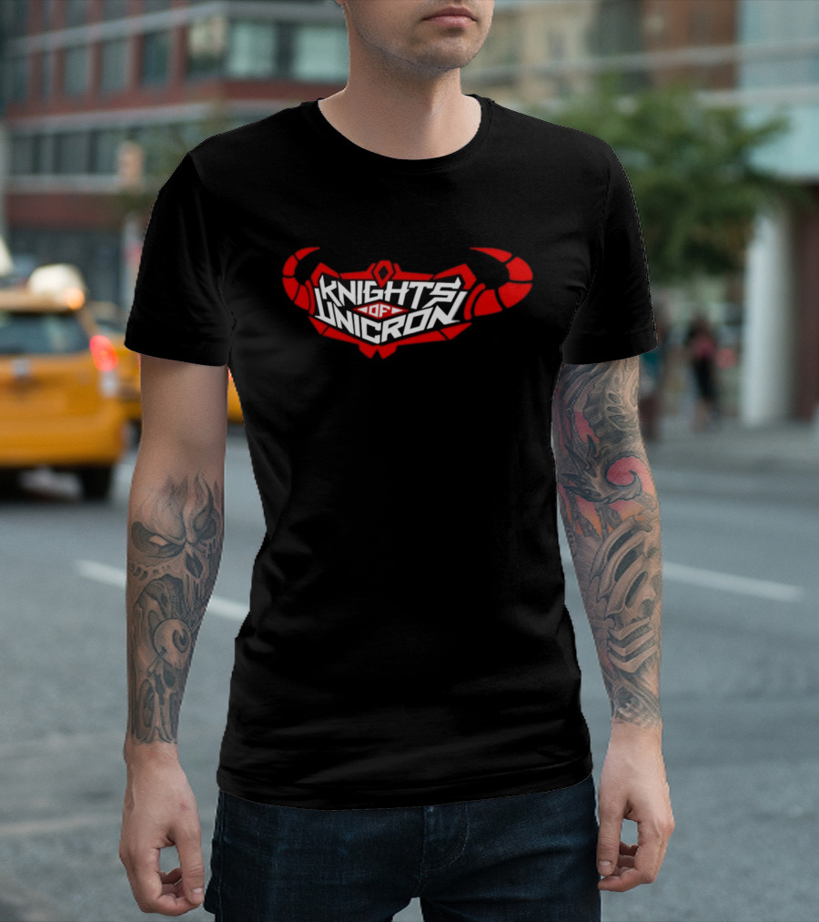 Knights Of Unicron Transformers Soundtrack Band Logo Horns T-Shirt