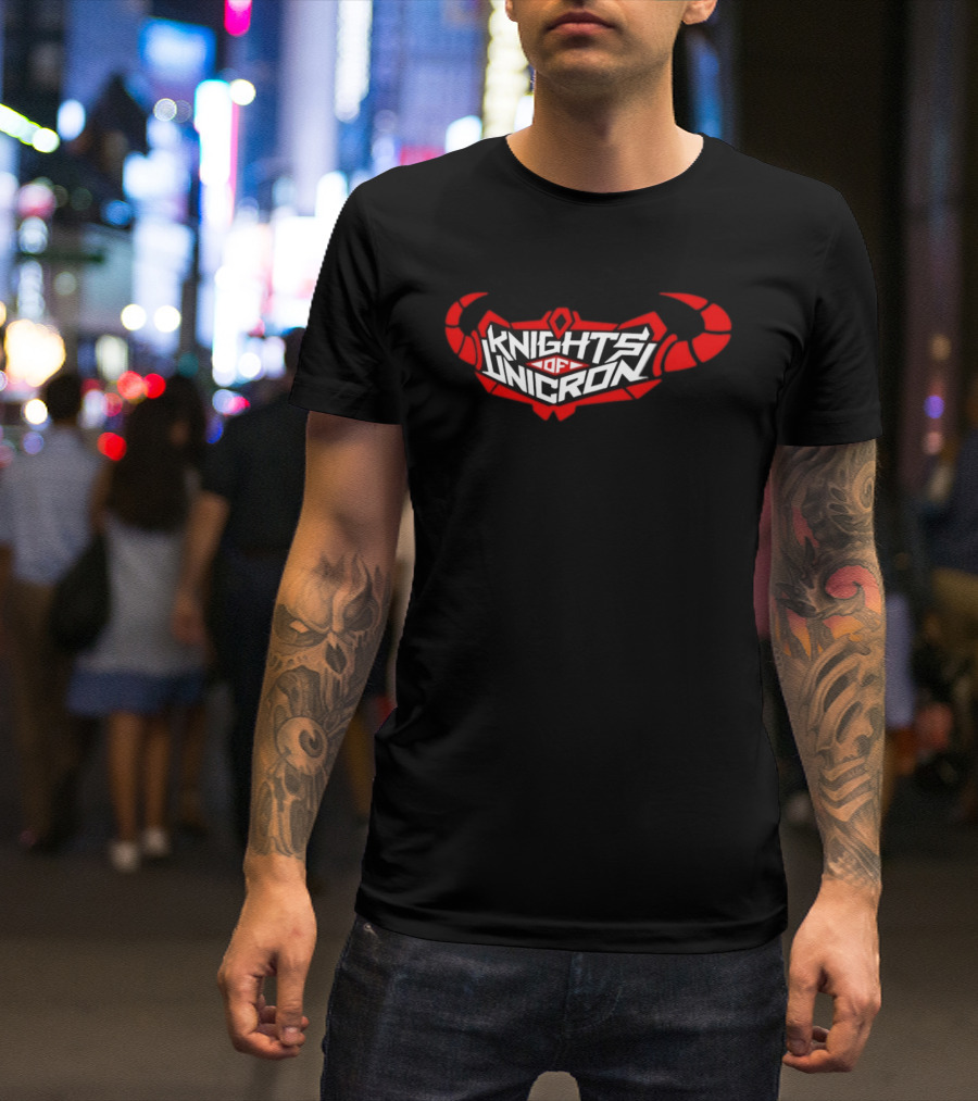 Knights Of Unicron Transformers Soundtrack Band Logo Horns T-Shirt