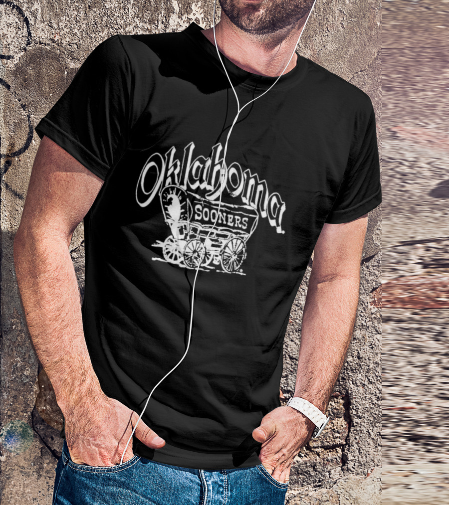 Oklahoma Sooners Schooner Wagon Classic Sports Team Spirit T-Shirt