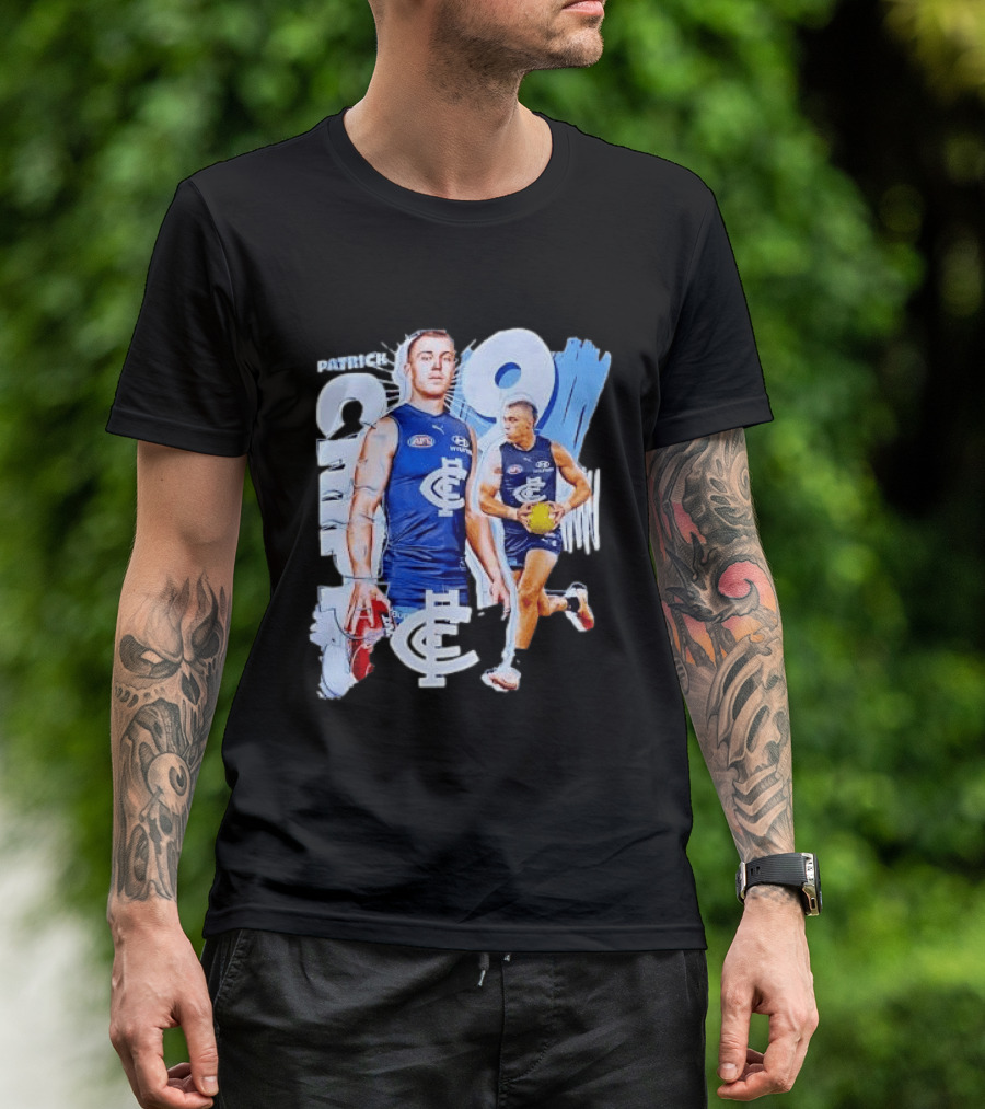 Patrick Cripps Carlton Blues AFL Star Number 9 T-Shirt
